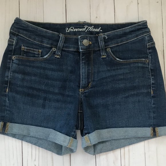 Universal Thread Mid Rise Cuffed Shorts Size 0/25R - Picture 5 of 6